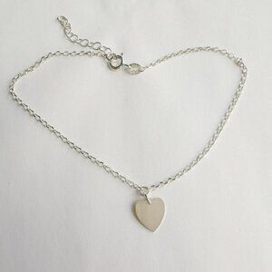 Sterling Silver Heart Anklet Ankle Bracelet 🆕